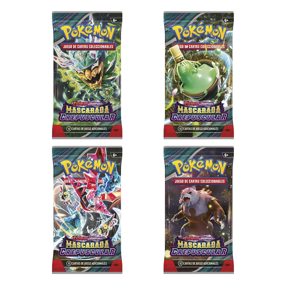 BOOSTER SPA POKEMON TCG ESCARLATA Y PURPURA - MASCARADA CREPUSCULAR - Imagen 2
