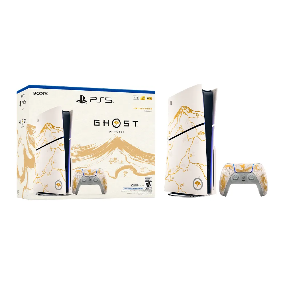 CONSOLA PS5 SLIM LECTOR DE DISCOS ED GHOST OF YOTEI